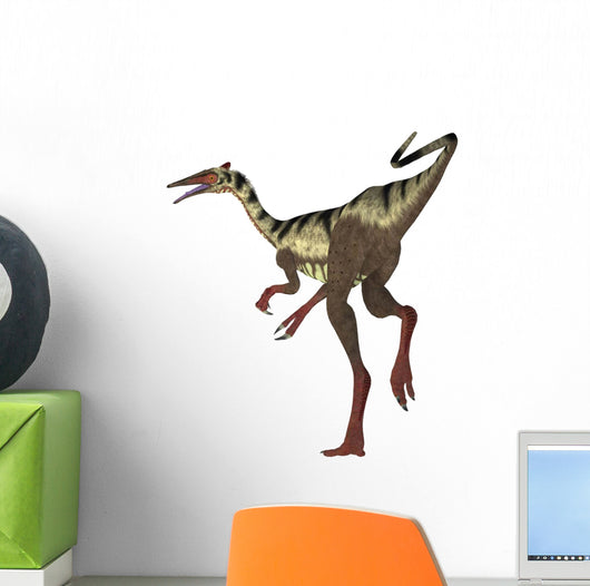 Pelecanimimus Dinosaur White Wall Decal