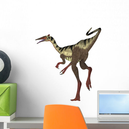 Pelecanimimus Dinosaur White Wall Decal