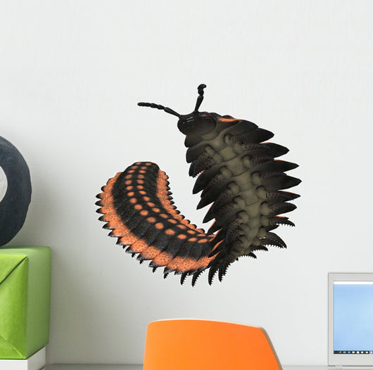 Arthropleura Invertebrate White Wall Decal Design 1