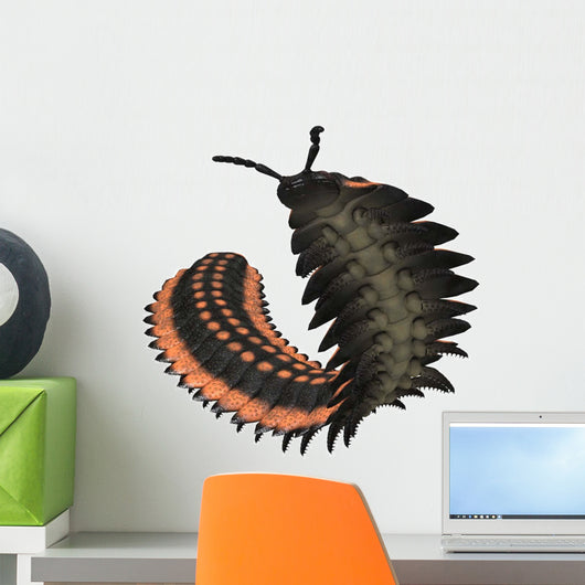 Arthropleura Invertebrate White Wall Decal Design 1