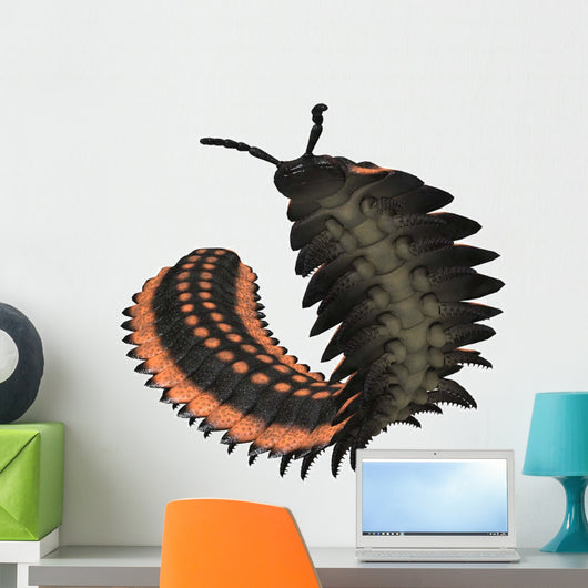 Arthropleura Invertebrate White Wall Decal Design 1