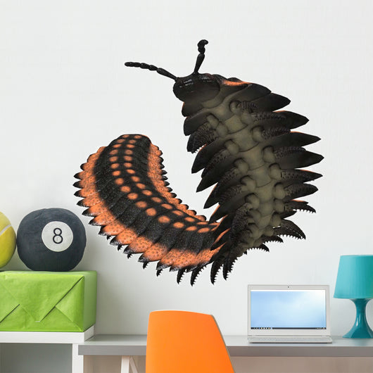 Arthropleura Invertebrate White Wall Decal Design 1
