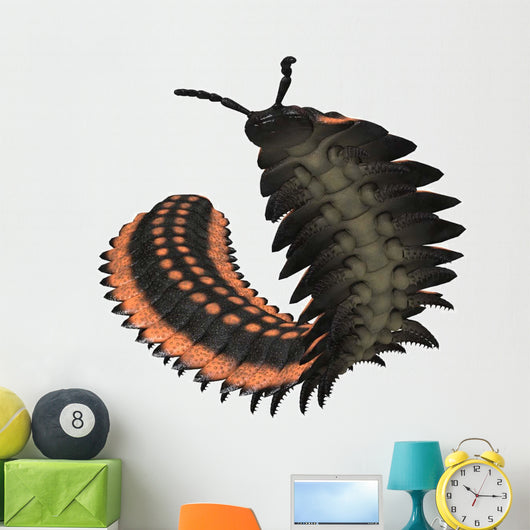 Arthropleura Invertebrate White Wall Decal Design 1