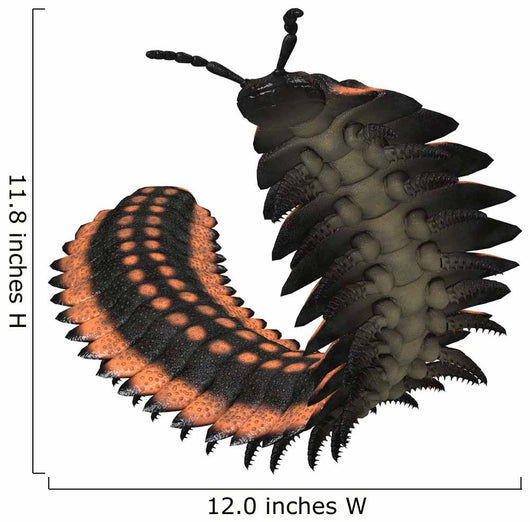 Arthropleura Invertebrate White Wall Decal Design 1