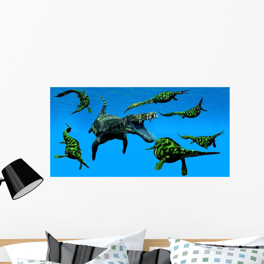 Nothosaurus Marine Reptile Attacks Wall Decal