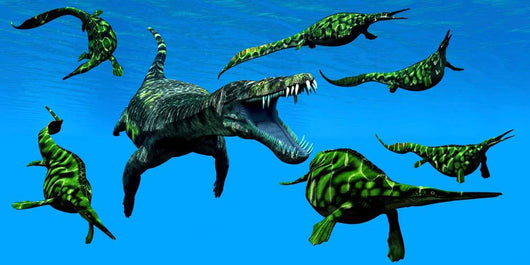 Nothosaurus Marine Reptile Attacks Wall Decal