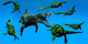 Nothosaurus Marine Reptile Attacks Wall Decal