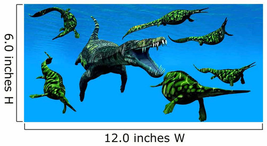 Nothosaurus Marine Reptile Attacks Wall Decal