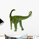 Puertasaurus Dinosaur White Wall Decal Design 1