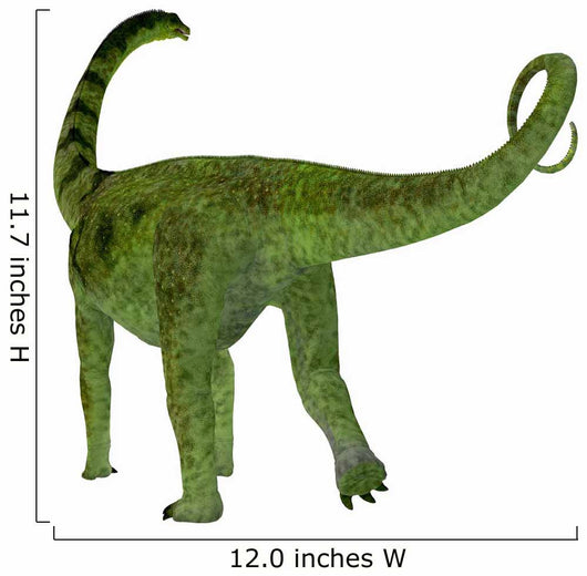 Puertasaurus Dinosaur White Wall Decal Design 1