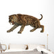 Angry Saber-toothed Tiger Wall Decal