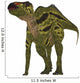 Shantungosaurus Dinosaur White Wall Decal Design 2