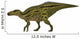 Shantungosaurus Dinosaur Side Wall Decal