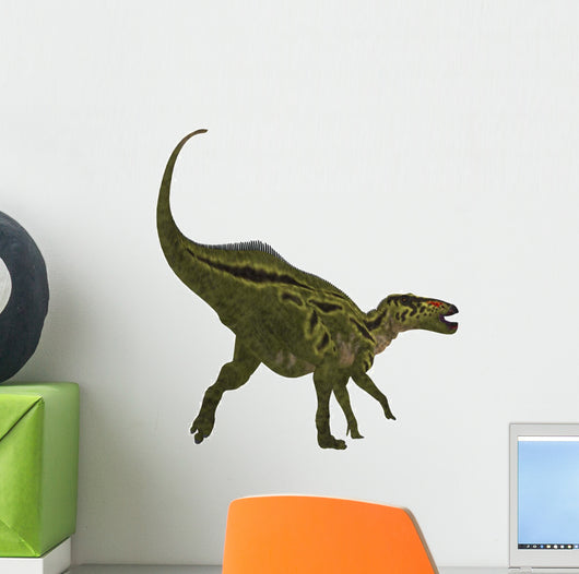 Shantungosaurus Dinosaur White Wall Decal Design 1
