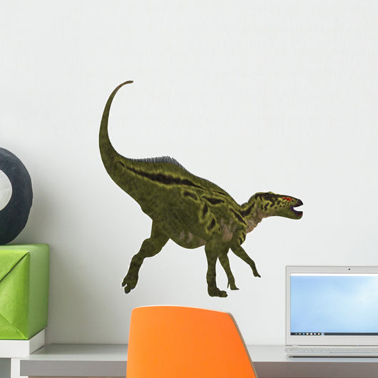 Shantungosaurus Dinosaur White Wall Decal Design 1