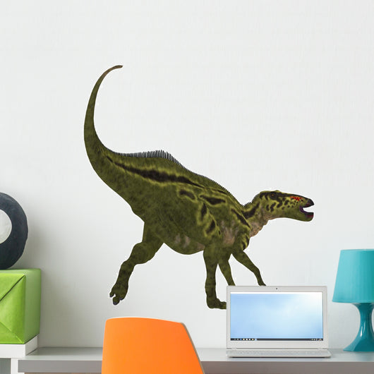 Shantungosaurus Dinosaur White Wall Decal Design 1