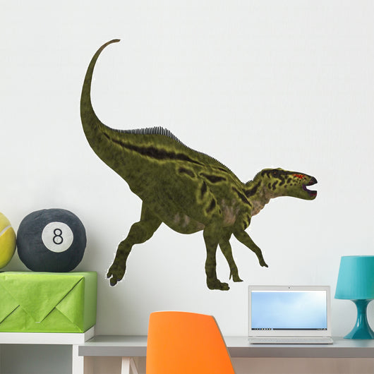 Shantungosaurus Dinosaur White Wall Decal Design 1