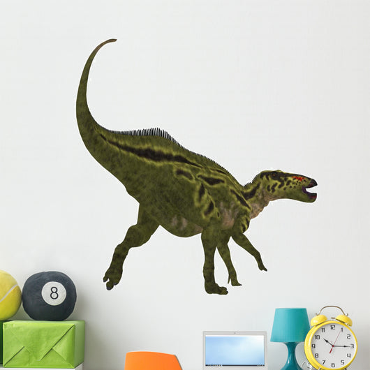Shantungosaurus Dinosaur White Wall Decal Design 1