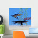 Two Liopleurodon Marine Reptiles Wall Decal