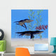 Two Liopleurodon Marine Reptiles Wall Decal
