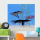 Two Liopleurodon Marine Reptiles Wall Decal