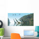 Two Adult Mamenchisaurus Dinosaurs Wall Decal