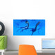 Plesiosaurus Dinosaurs Swim Together Wall Decal Design 1
