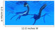 Plesiosaurus Dinosaurs Swim Together Wall Decal Design 1
