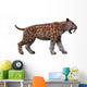 Saber-toothed Tiger White Wall Decal