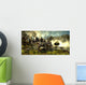 Stegosaurus Dinosaurs Drinking Water Wall Decal