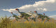 Flock Caudipteryx Dinosaurs Wall Decal