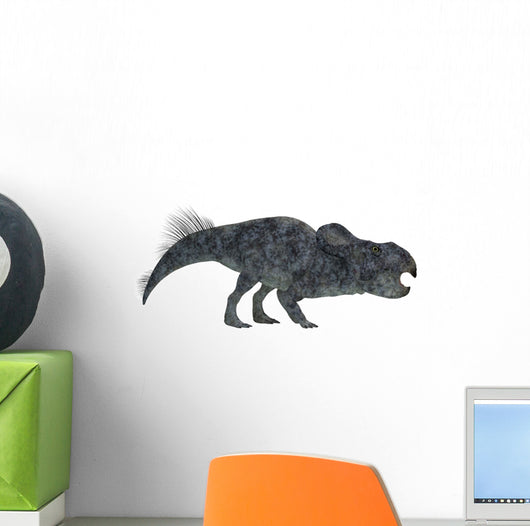 Protoceratops Dinosaur White Wall Decal