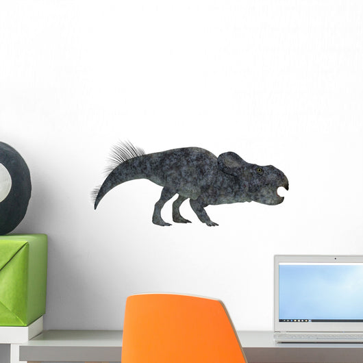 Protoceratops Dinosaur White Wall Decal