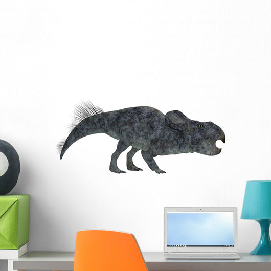 Protoceratops Dinosaur White Wall Decal