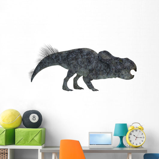 Protoceratops Dinosaur White Wall Decal