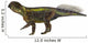Psittacosaurus Dinosaur White Wall Decal