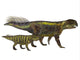 Adult Psittacosaurus Dinosaur with Wall Decal Design 2