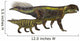 Adult Psittacosaurus Dinosaur with Wall Decal Design 2