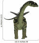 Front Agustinia Dinosaur Wall Decal