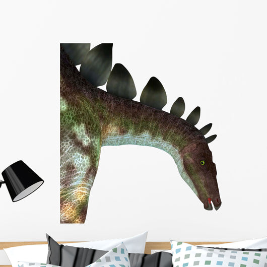 Stegosaurus Dinosaur Head Wall Decal