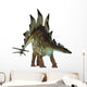 Stegosaurus Dinosaur White Wall Decal