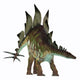 Stegosaurus Dinosaur White Wall Decal
