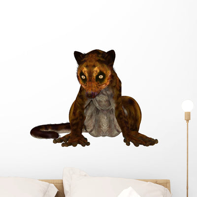 Darwinius Primate from Middle Wall Decal Design 2 shown on a wall