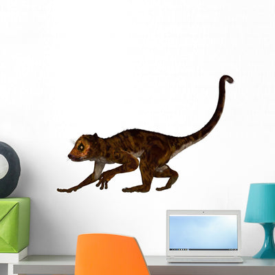 Darwinius Primate from Middle Wall Decal Design 1 shown on a wall