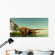 Ampelosaurus Dinosaurs Eating Underwater Wall Decal