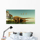 Ampelosaurus Dinosaurs Eating Underwater Wall Decal
