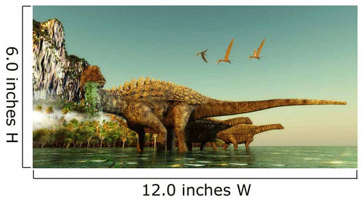 Ampelosaurus Dinosaurs Eating Underwater Wall Decal