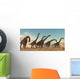 Brachiosaurus Dinosaur Herd Moving Wall Decal