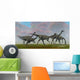 Flock Gallimimus Dinosaur Reptiles Wall Decal