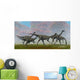 Flock Gallimimus Dinosaur Reptiles Wall Decal